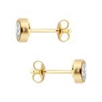 نیم ست زنانه گوشواره و گردنبند طلا مدل پارسین - Image 3