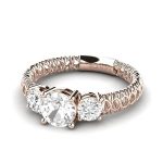 حلقه رزگلد ۱۸ عیار زنانه لووان - Image 2