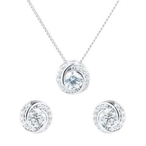 نیم ست زنانه گوشواره و گردنبند طلا مدل مارال