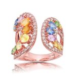 حلقه طلا رزگلد ۱۸ عیار زنانه توت فرنگی - Image 2