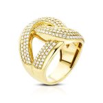 انگشتر ۱۸ عیار زنانه آیسا