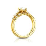 حلقه عروس طلای 18 عیار مدل شیدا - Image 3