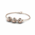 دستبند رزگلد طلا ۱۸ عیار مدل میرال