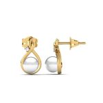 گوشواره طلای 18 عیار زرد جینی - Image 2