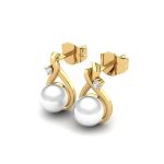 گوشواره طلای 18 عیار زرد جینی - Image 3