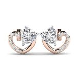 گوشواره طلای ۱۸ عیار رزگلد جانریکا