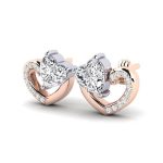 گوشواره طلای ۱۸ عیار رزگلد جانریکا - Image 3