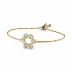 دستبند زنانه طلا ۱۸ عیار مدل راشا