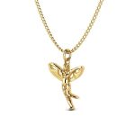 آویز ساعت دخترانه طلا ۱۸ عیار مدل فرشته