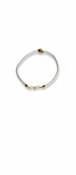 دستبند طلا 18 عیار زنانه مدل سه قلب کد 04