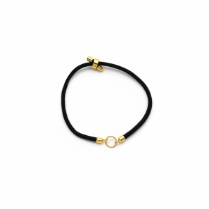 دستبند طلا 18 عیار زنانه طرح دایره