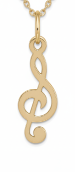 آویز گردنبند طلا 18 عیار زنانه طرح کلید سل