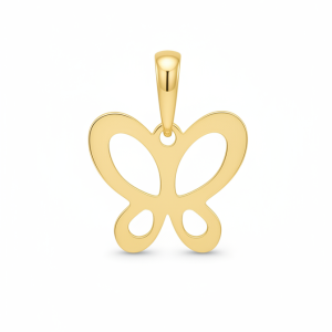 آویز گردنبند طلا 18 عیار زنانه طرح پروانه کد 02