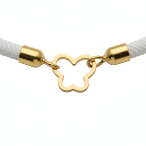 دستبند طلا 18 عیار زنانه مدل قلب پروانه ای کد 02 - Image 3