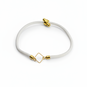 دستبند طلا 18 عیار زنانه مدل مربع لوزی