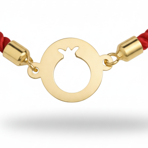 دستبند طلا 18 عیار زنانه مدل مارشال طرح انار کد 09 - Image 3