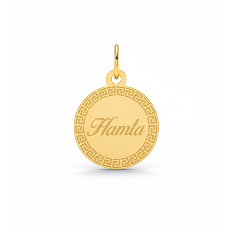 Artboard 1 آویز گردنبند طلا ۱۸ عیار زنانه تالین گالری طرح Hamta - Image 1