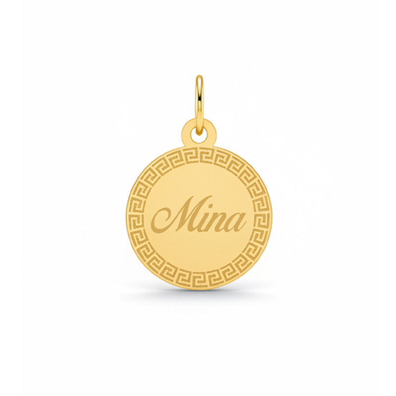 Artboard 1 آویز گردنبند طلا ۱۸ عیار زنانه تالین گالری طرح Mina - Image 1