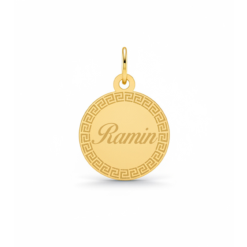 Artboard 1 آویز گردنبند طلا ۱۸ عیار زنانه تالین گالری طرح Ramin - Image 1