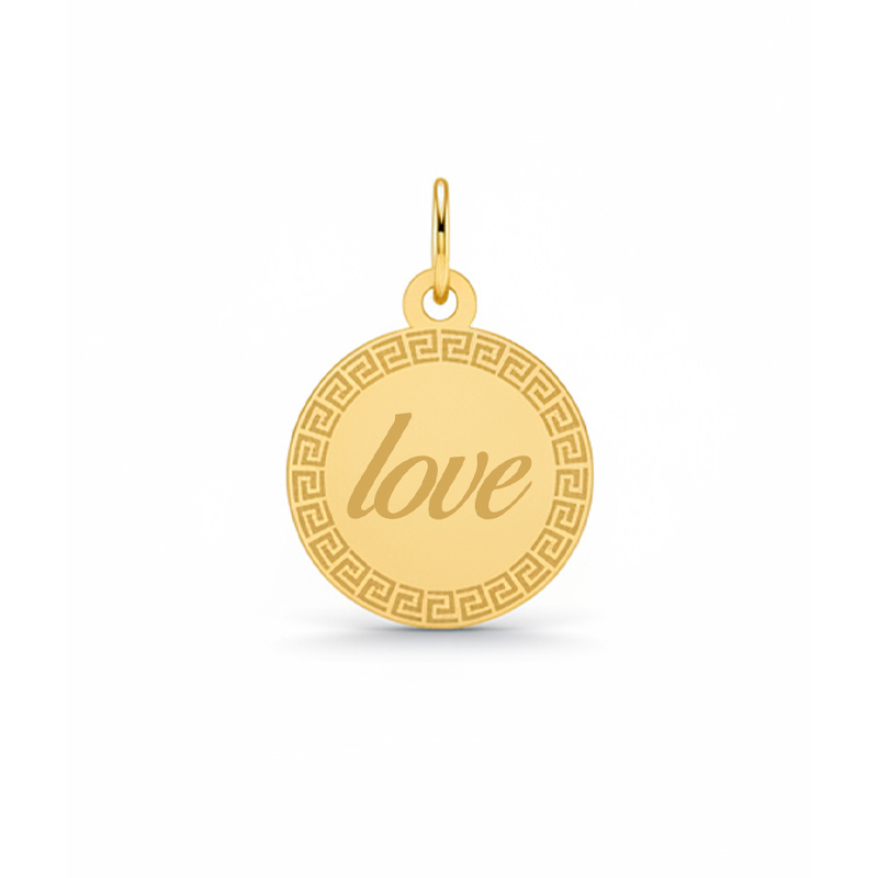 Artboard 1 آویز گردنبند طلا 18 عیار زنانه تالین گالری طرح Love - Image 1