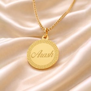 آویز گردنبند طلا ۱۸ عیار زنانه تالین گالری طرح Arash - Image 3