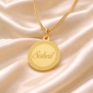 آویز گردنبند طلا ۱۸ عیار زنانه تالین گالری طرح Soheil - Image 3