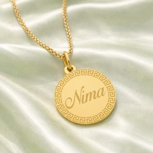 آویز گردنبند طلا ۱۸ عیار زنانه تالین گالری طرح Nima - Image 3