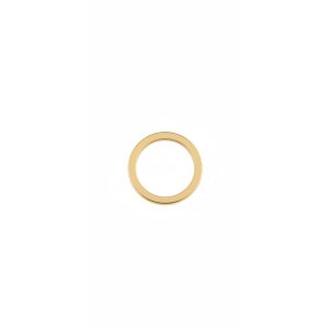 گردنبند طلا 18 عیار زنانه با زنجیر حلقه‌ای (فلامینگو) تالین گالری مدل دایره N102 - Image 2